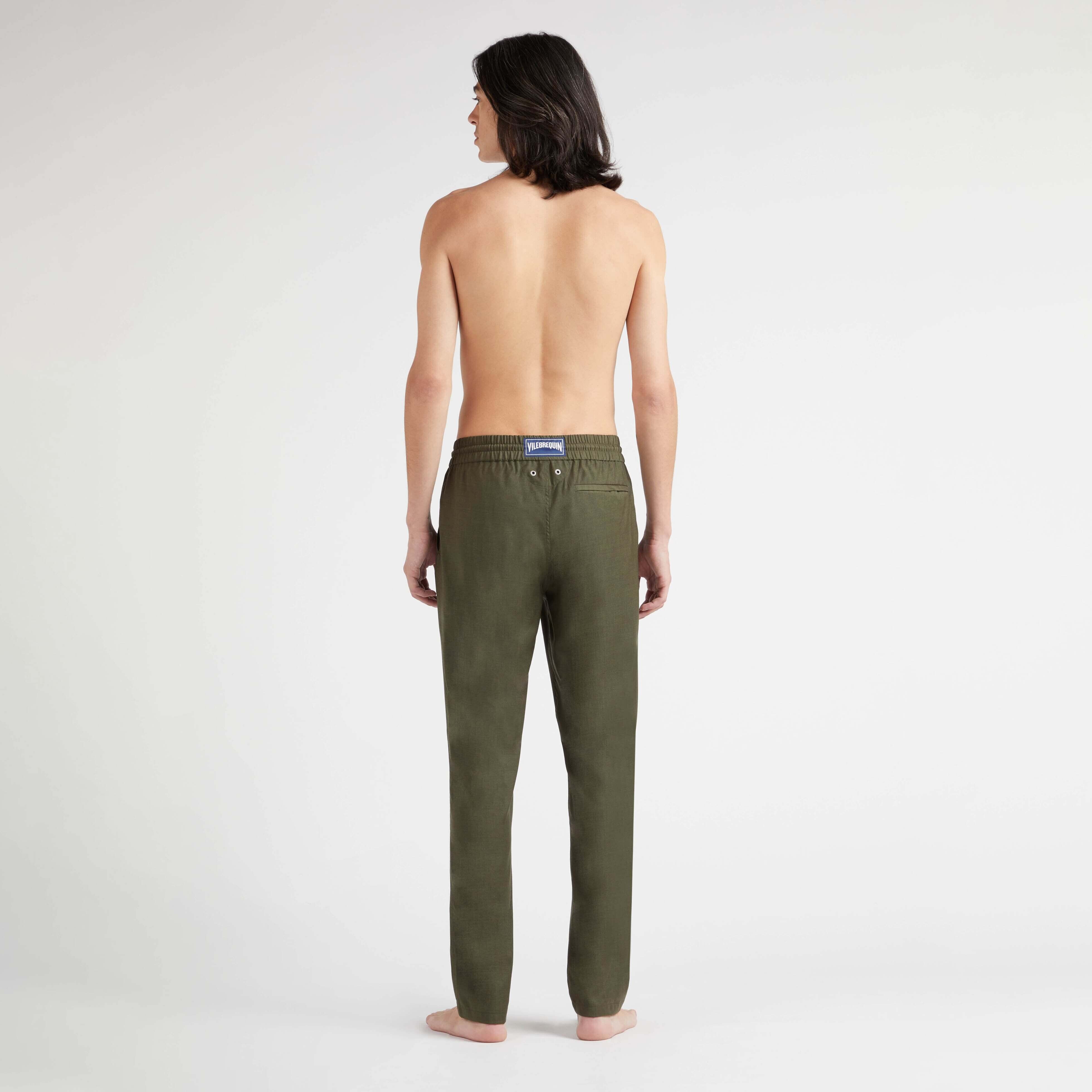 Men Merino Wool Pants Solid - 4