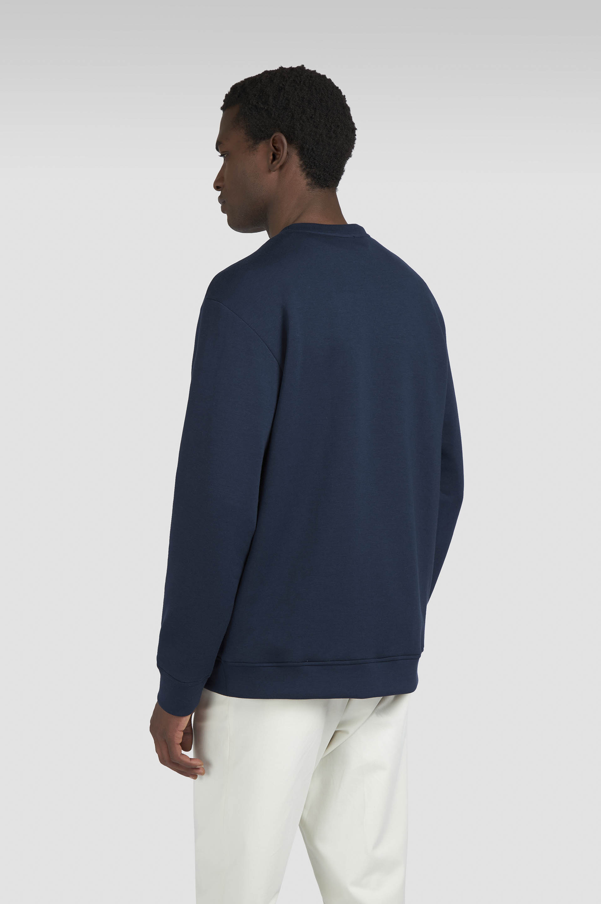 SUPIMA® COTTON SWEATSHIRT WITH HERALDIC EMBROIDERY - 3