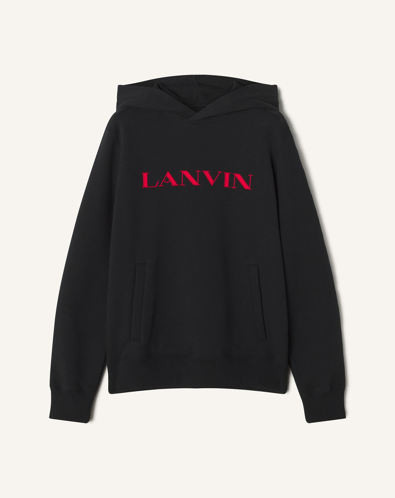 LANVIN EMBROIDERED COTTON HOODIE 1