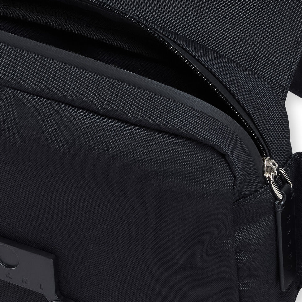 BLACK CORDURA CITYSCAPE BELT BAG - BLACK - 3
