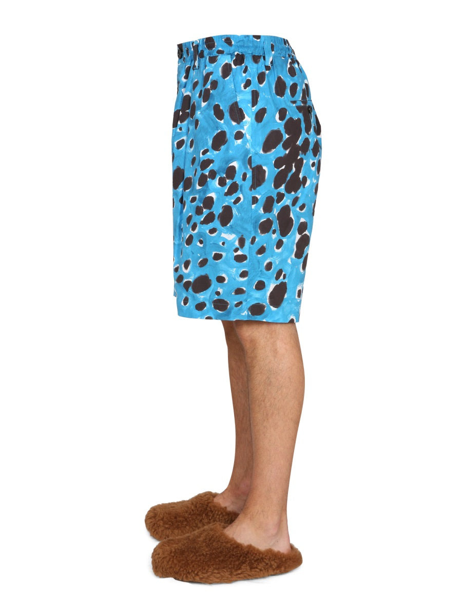 Marni Men Bermuda Shorts With Pop Dots Print - 3