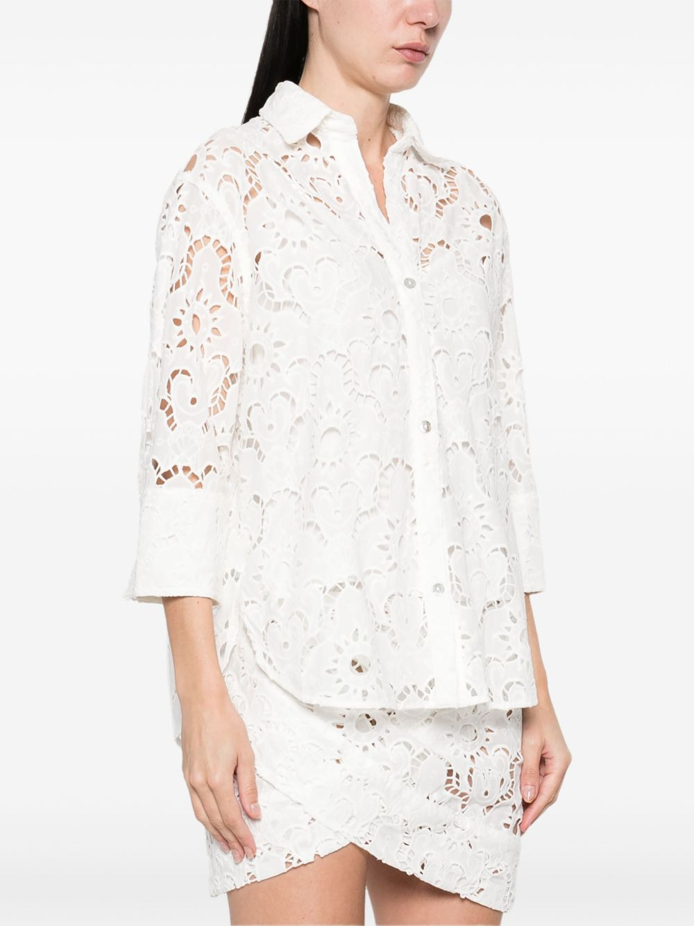 broderie-anglaise shirt - 3