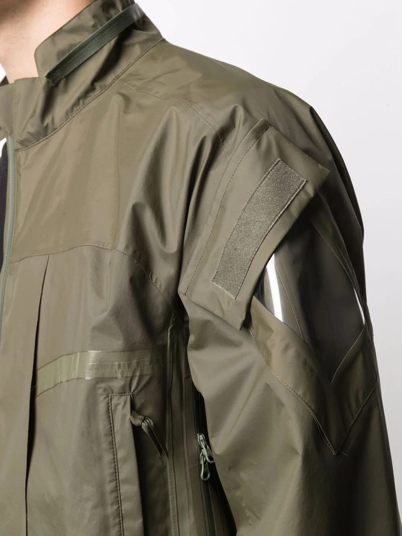 A-print hooded jacket 6