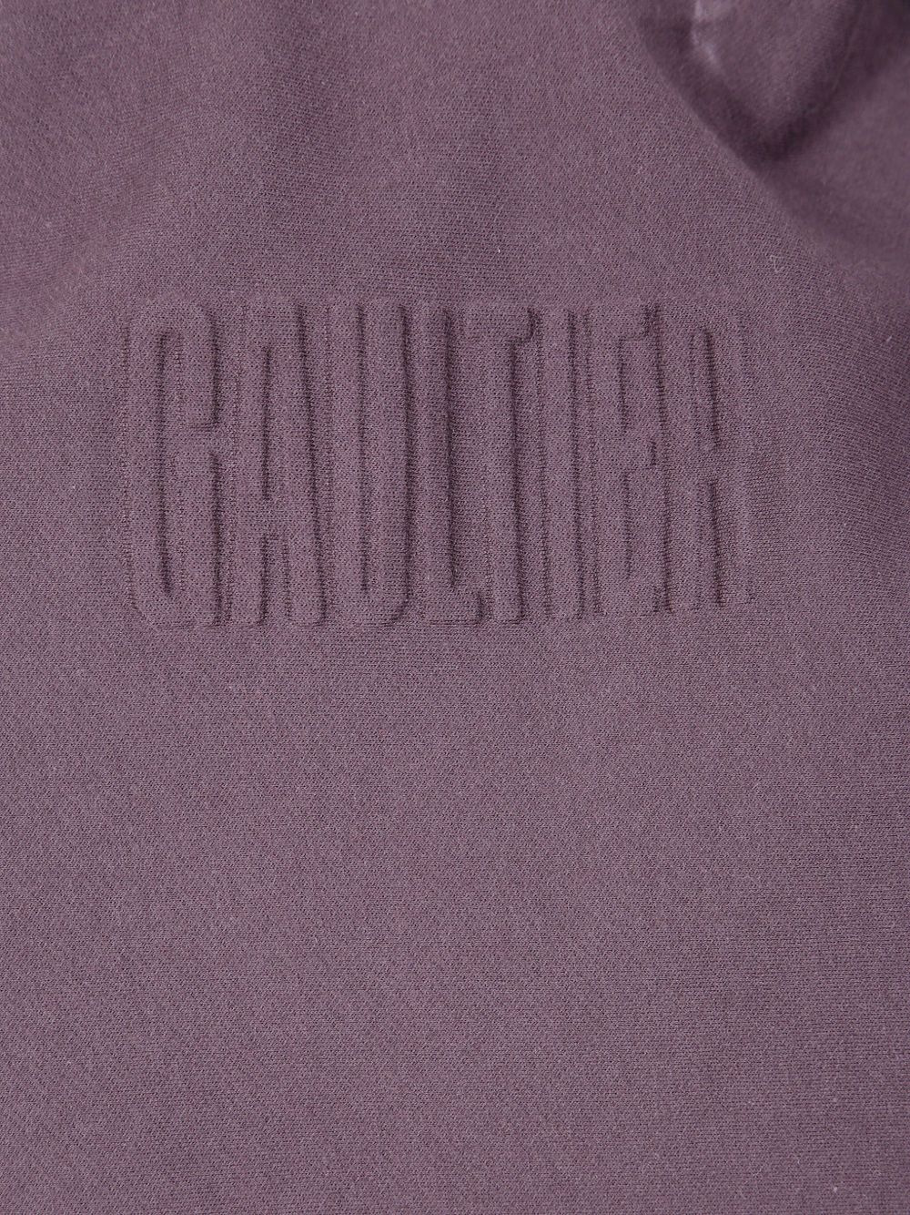 embossed-logo hoodie - 3