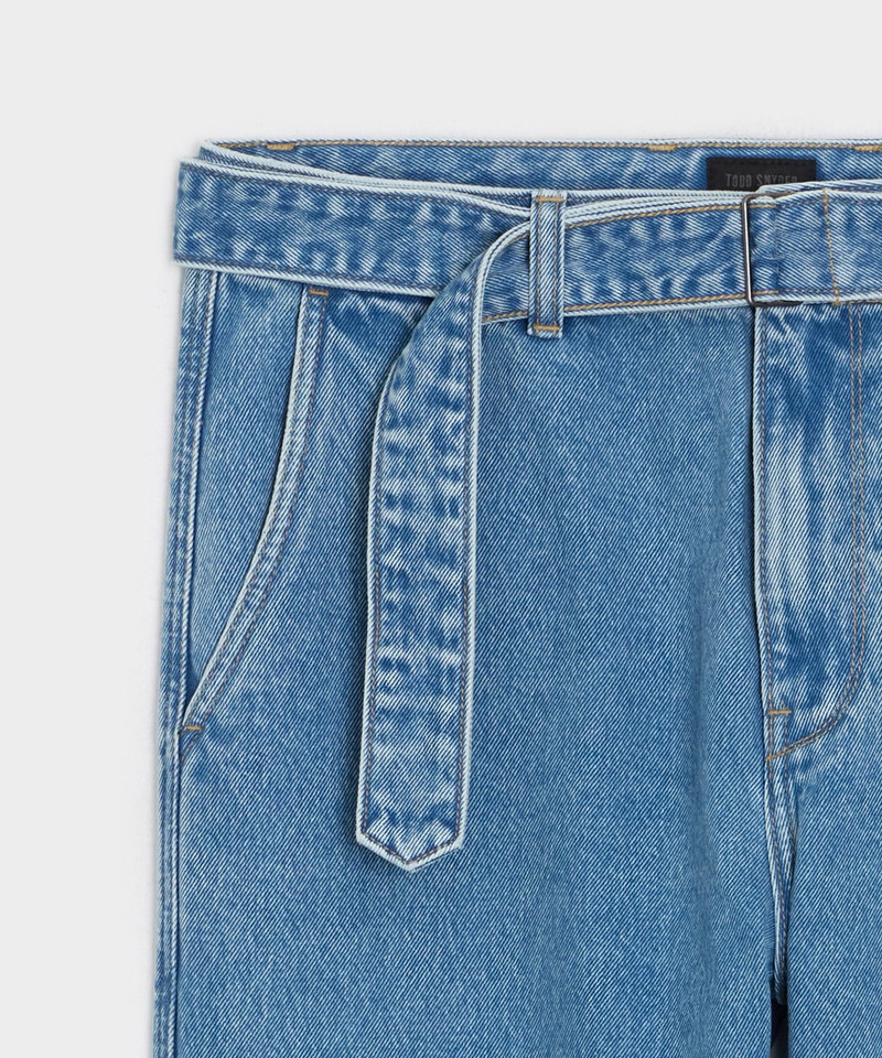 Belted Denim Trouser 6