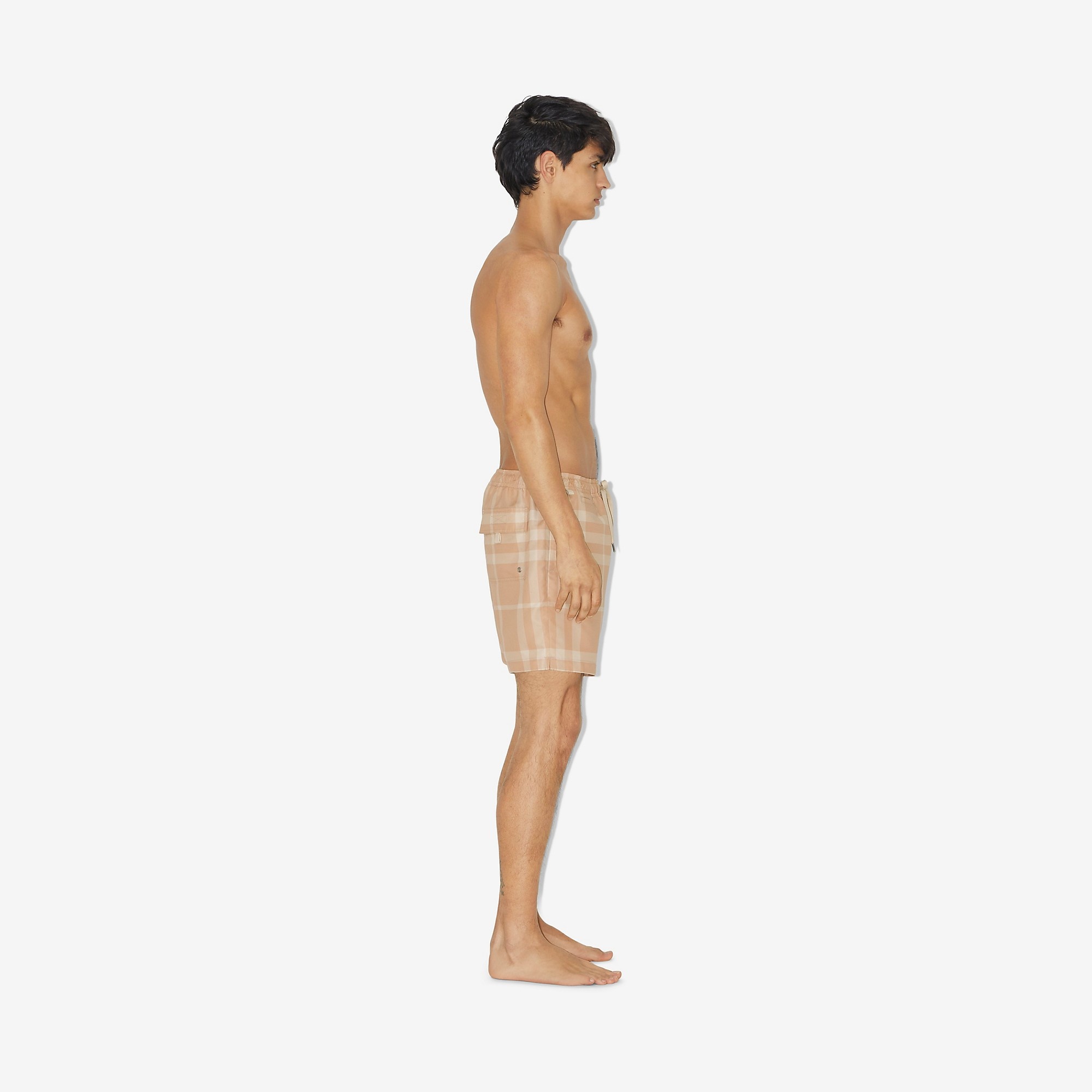 Check Drawcord Swim Shorts - 3