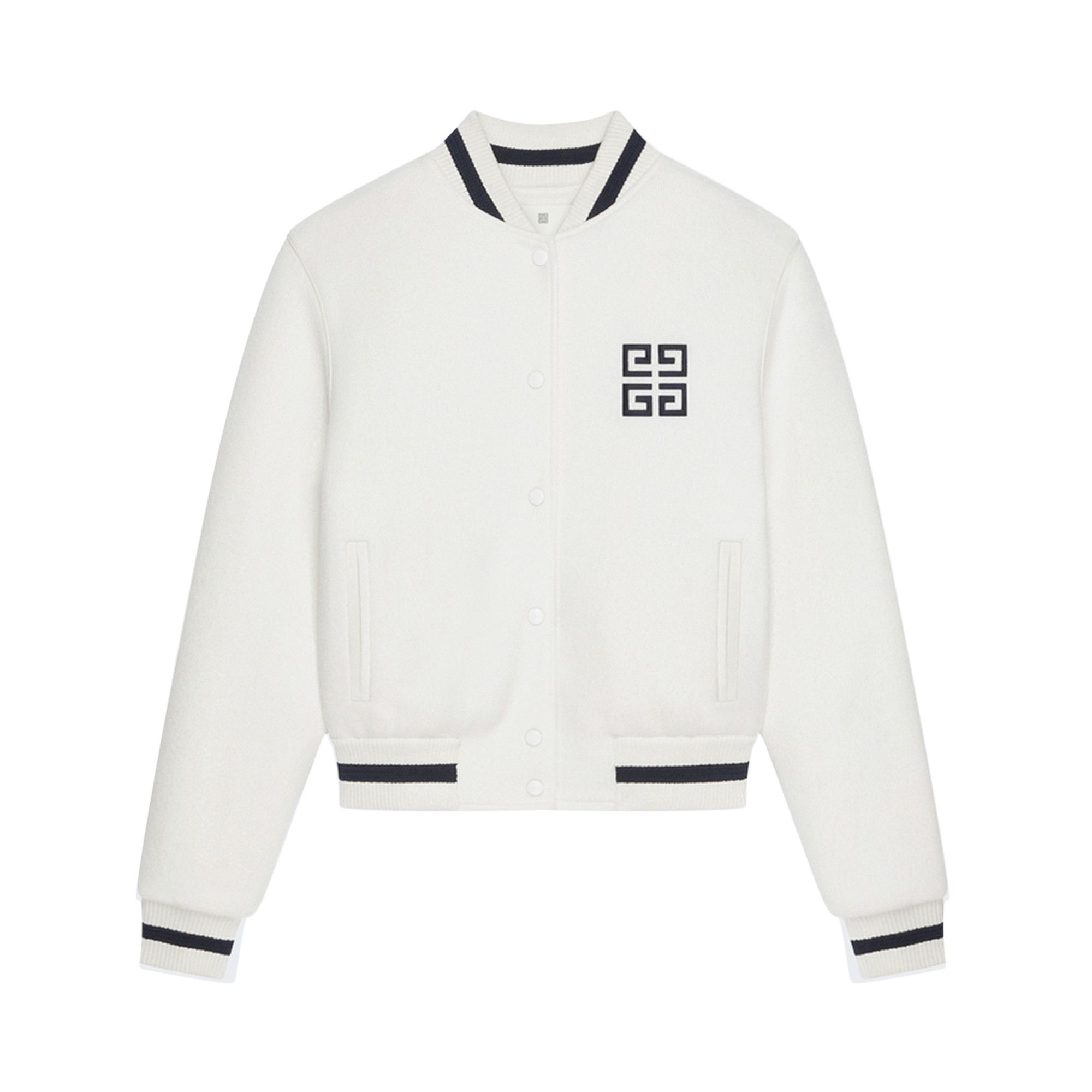 Givenchy Easy-Fit Varsity Jacket 'White' - 1