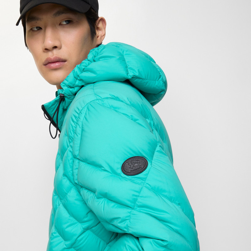 Check-stitch Nylon Doversgreen Puffer Jacket 3