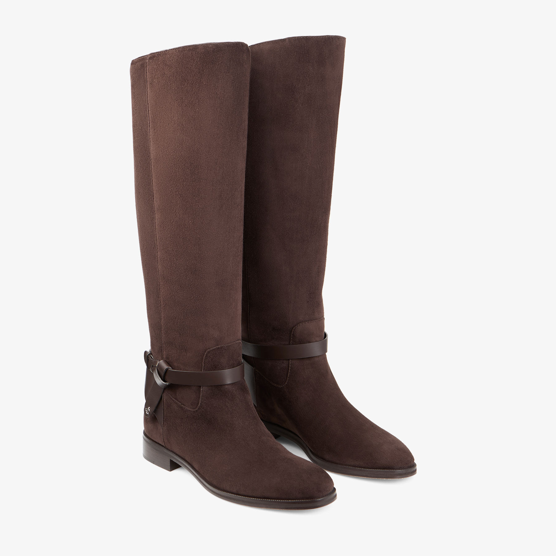 Lawton Knee Boot Flat
Chocolate Suede and Calf Leather Knee High Boots - 3