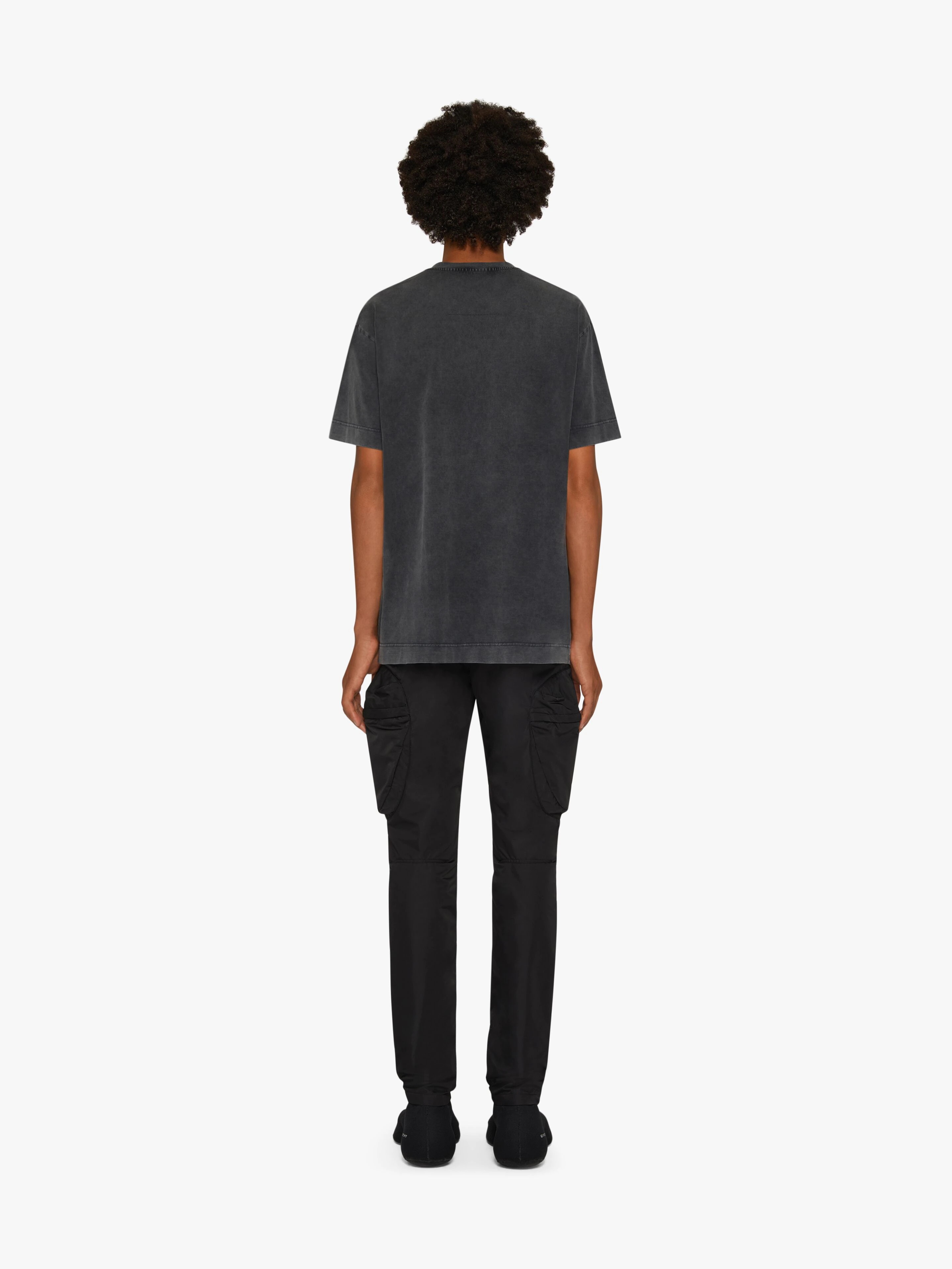 OVERSIZED T-SHIRT IN EMBROIDERED JERSEY - 4