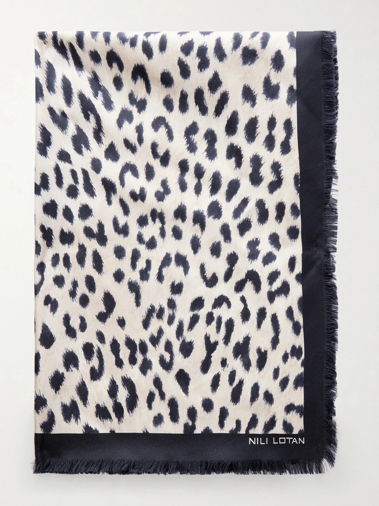 Savanna Leopard-print Silk Scarf - 1