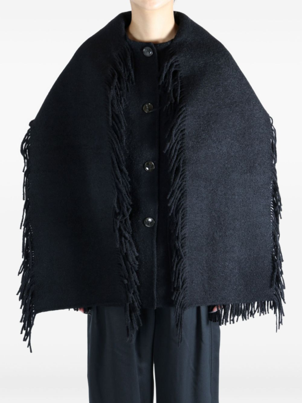 fringe button jacket - 2
