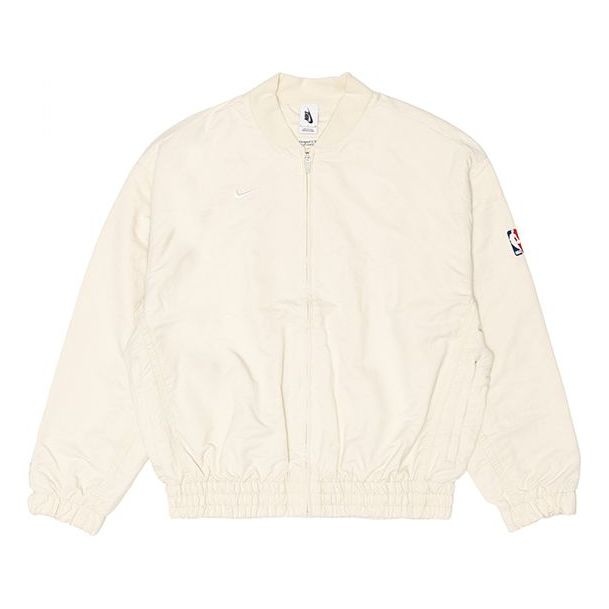 Nike x Fear of God Crossover Solid Color Basketball Sports Jacket Beige Creamy CU4694-271 - 1