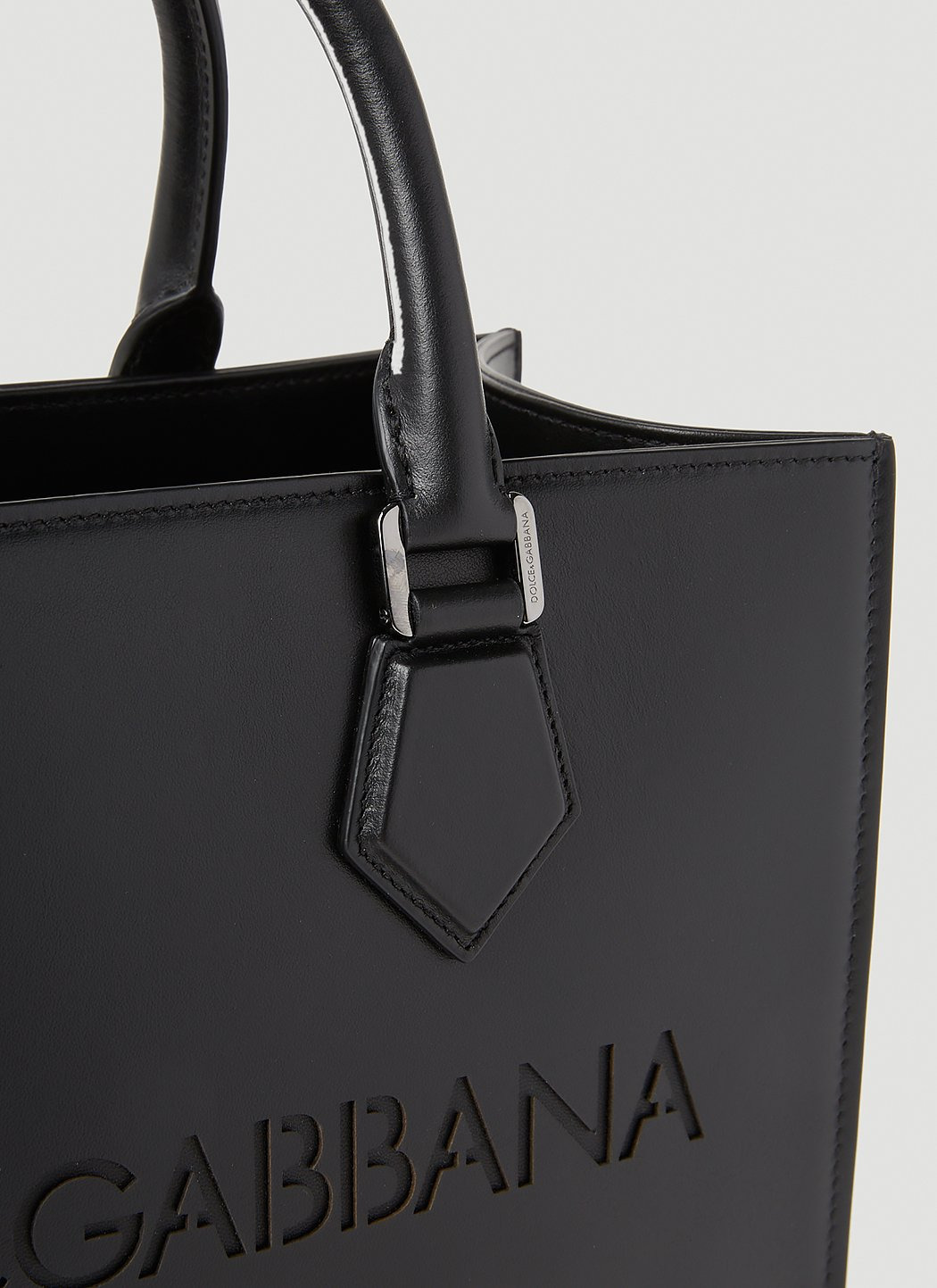 Dolce & Gabbana Men Debossed Logo Tote Bag - 6
