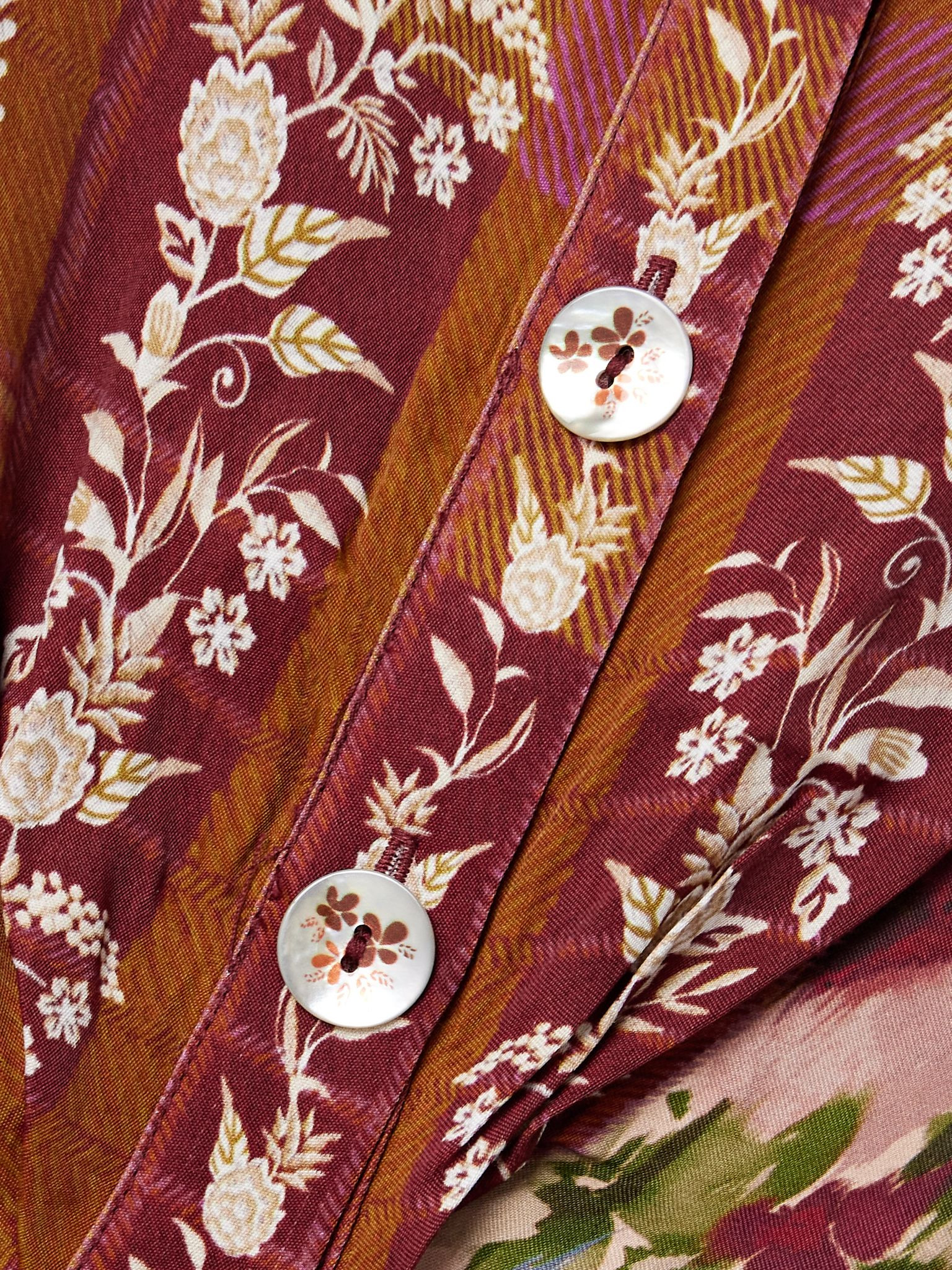 Tie-detailed floral-print twill mini shirt dress Multi - 4