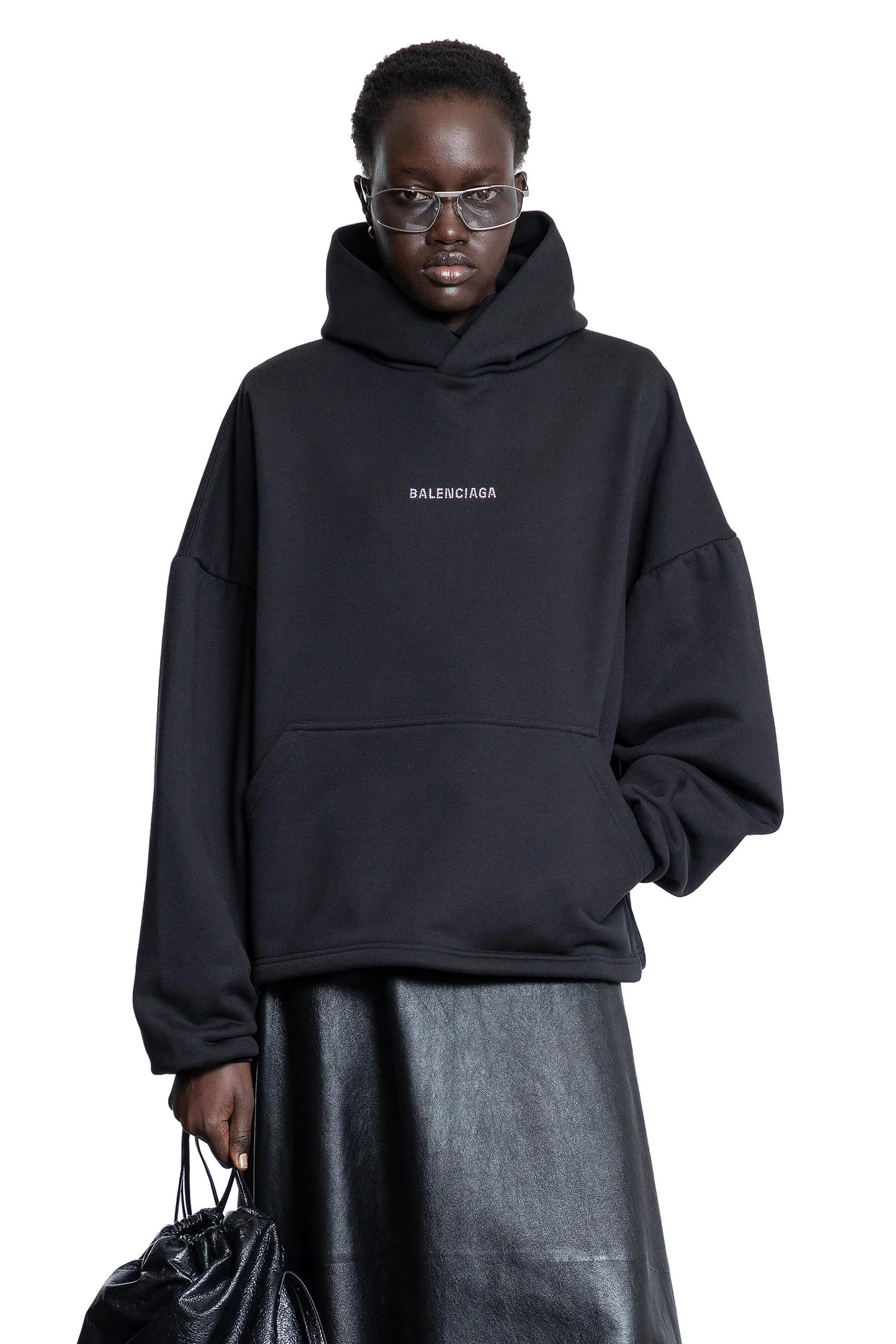 Balenciaga-Back-Strass-Cropped-Hoodie - 5