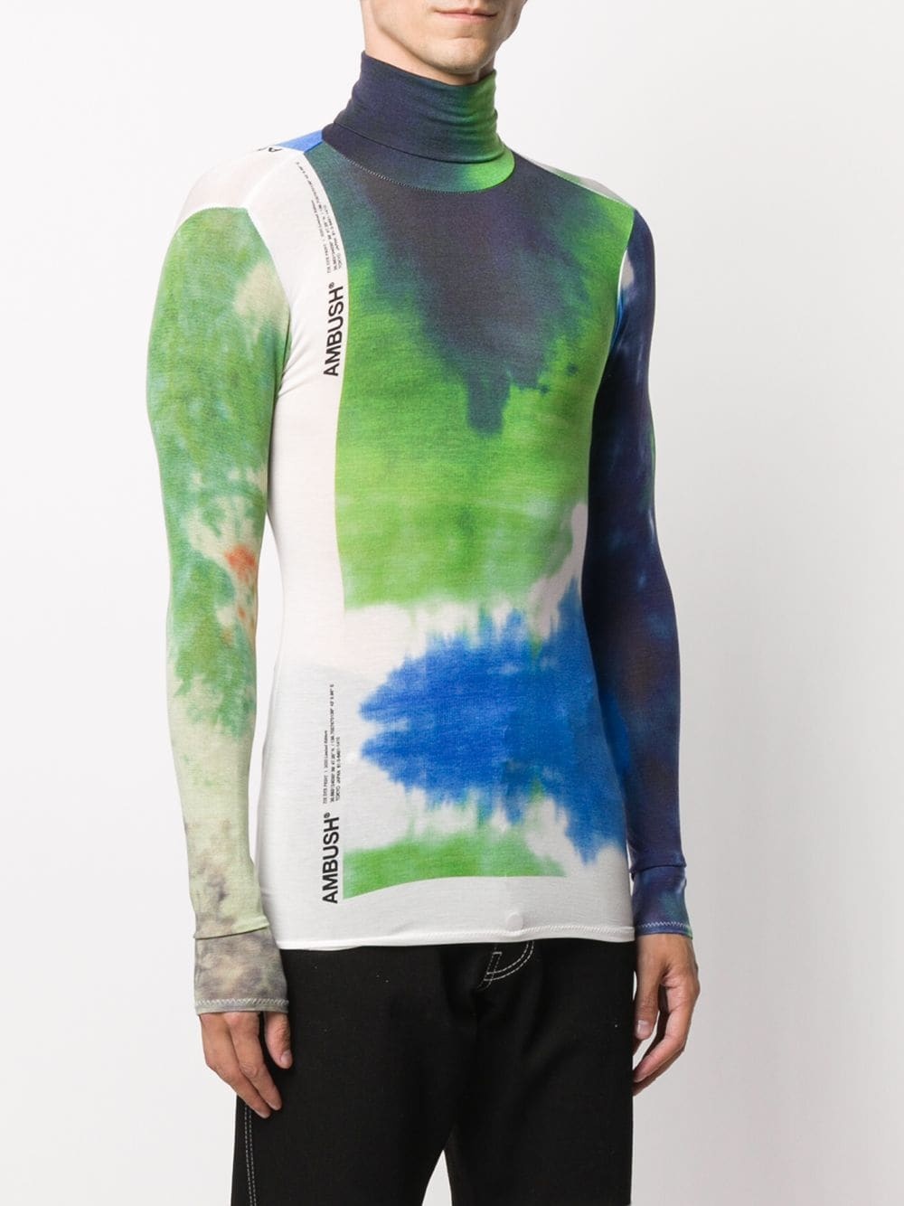 tie-dye long-sleeved top - 3