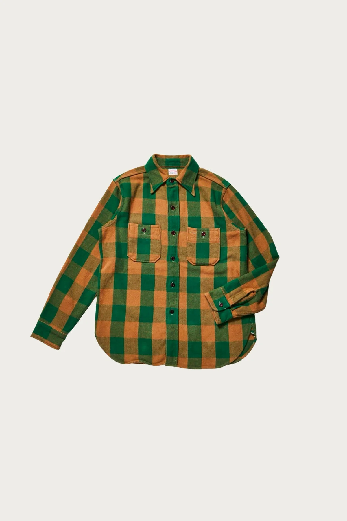 3104 Flannel Shirt Pattern F - Brown/Off White - 1