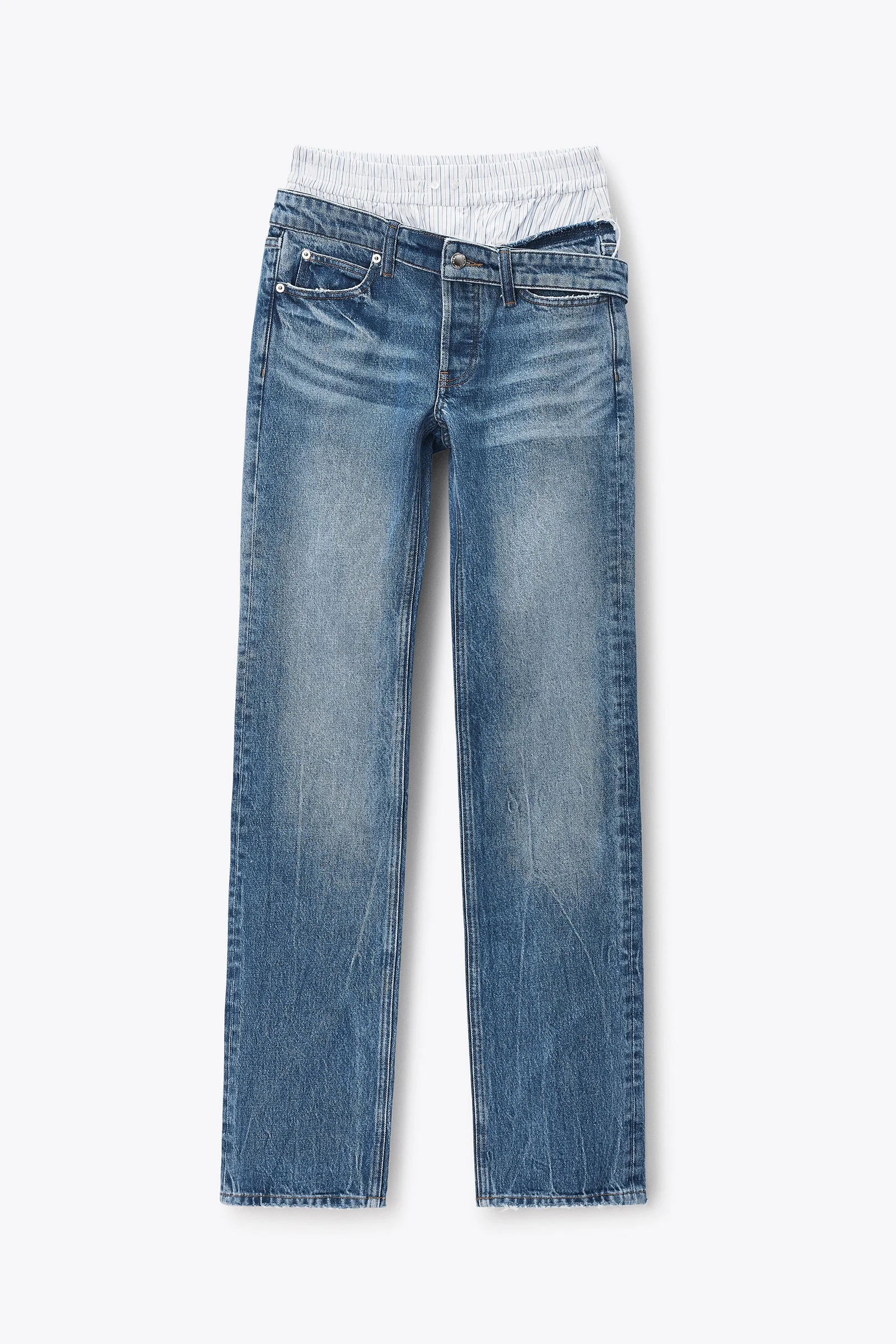 boxer drop waistband slim jean - 1