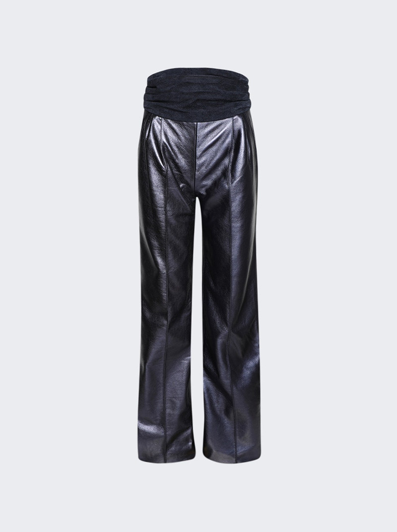 Trouser With Satin Cummerbund Navy 1