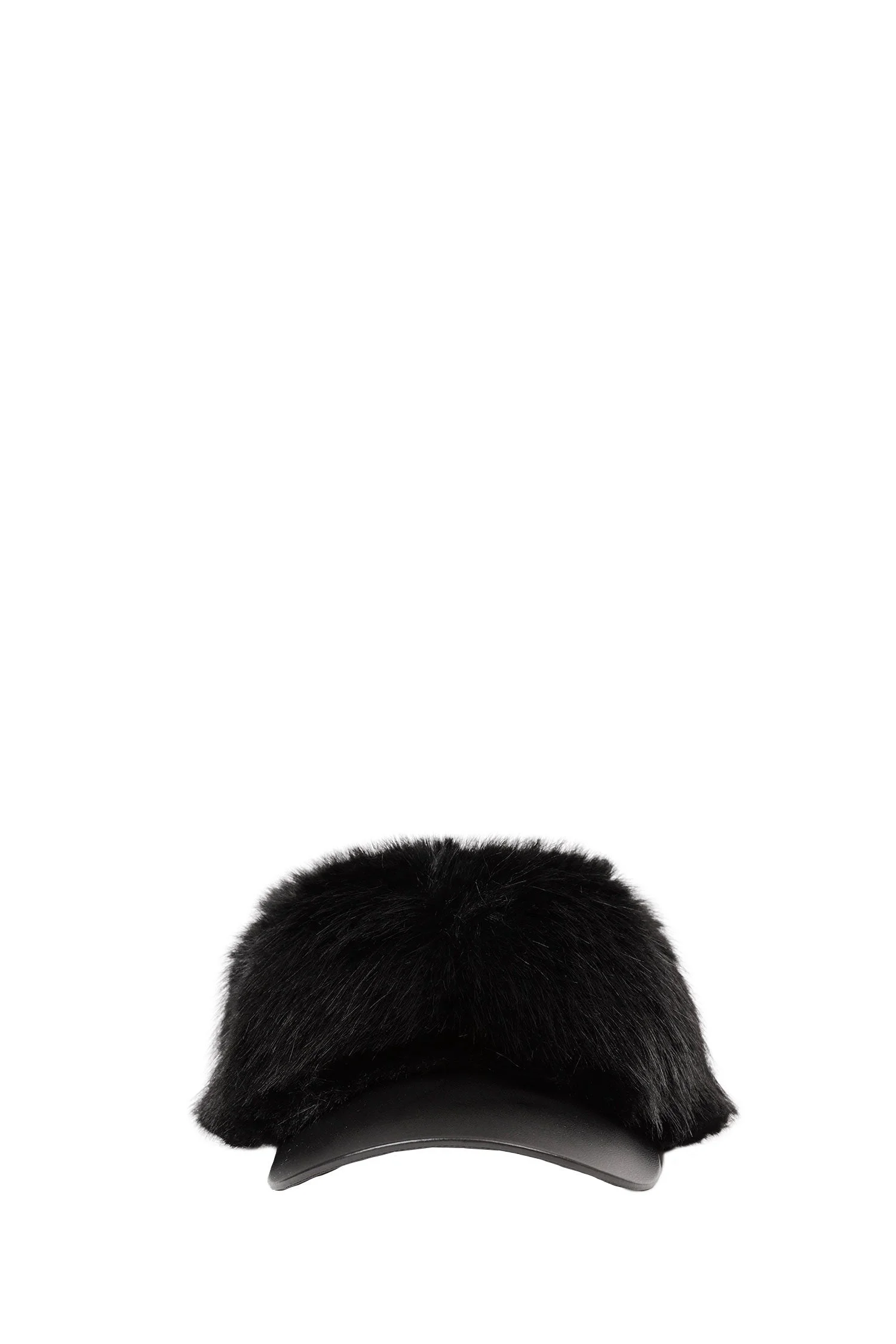 Faux Fur Baseball Hat - 1