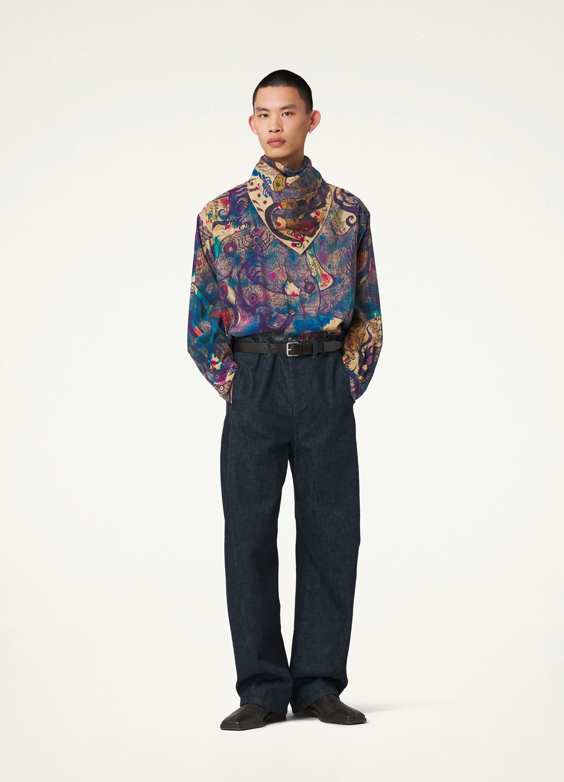 Lemaire ANGKASAPURA MULTICOLOR SHIRT | REVERSIBLE