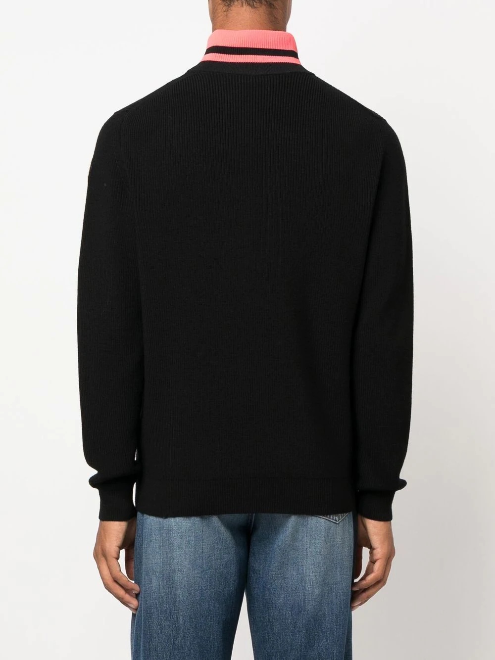 virgin-wool half-zip jumper - 4