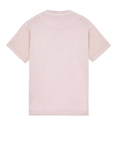 Stone Island 23757 GARMENT-DYED COTTON JERSEY 'FISSATO' TREATMENT PINK QUARTZ outlook