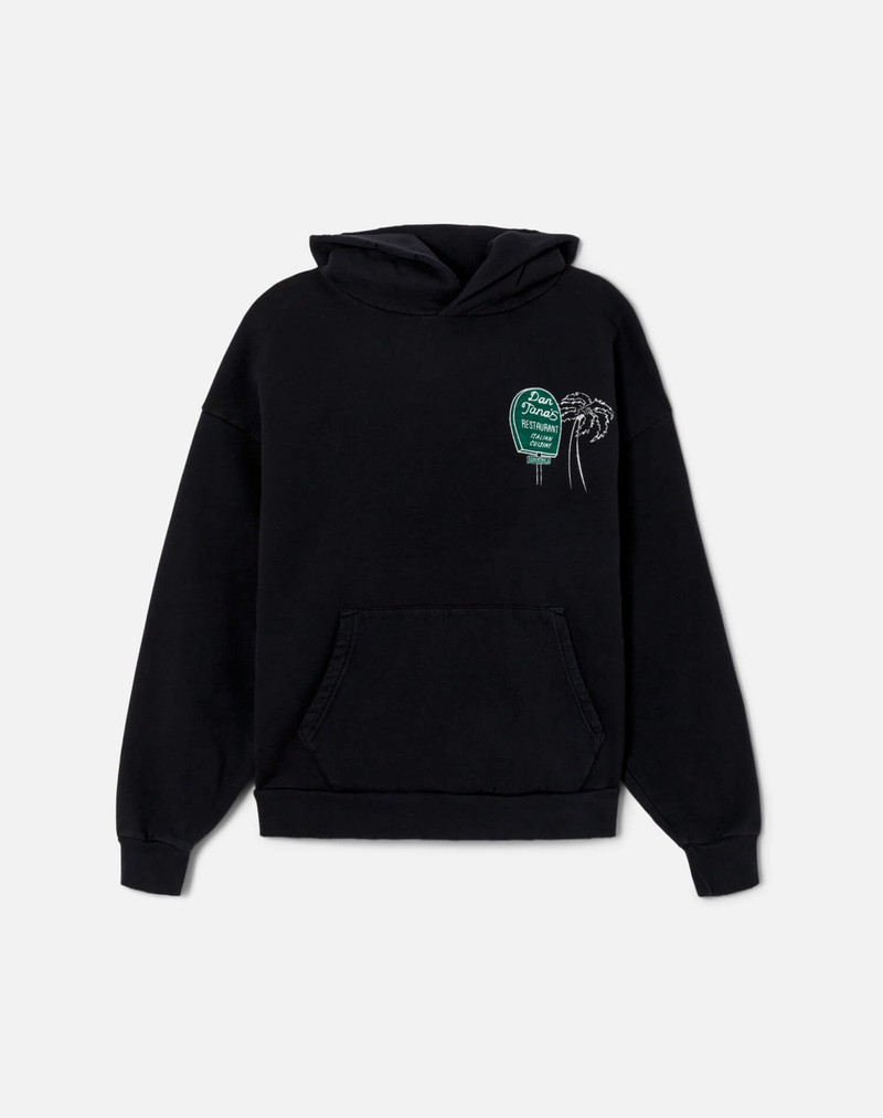 Modern "Dan Tana's Sign" Hoody - Washed Black 1