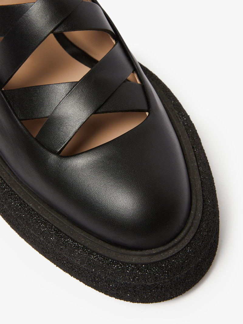 ROCKBALLET Leather ballet flats with straps 4