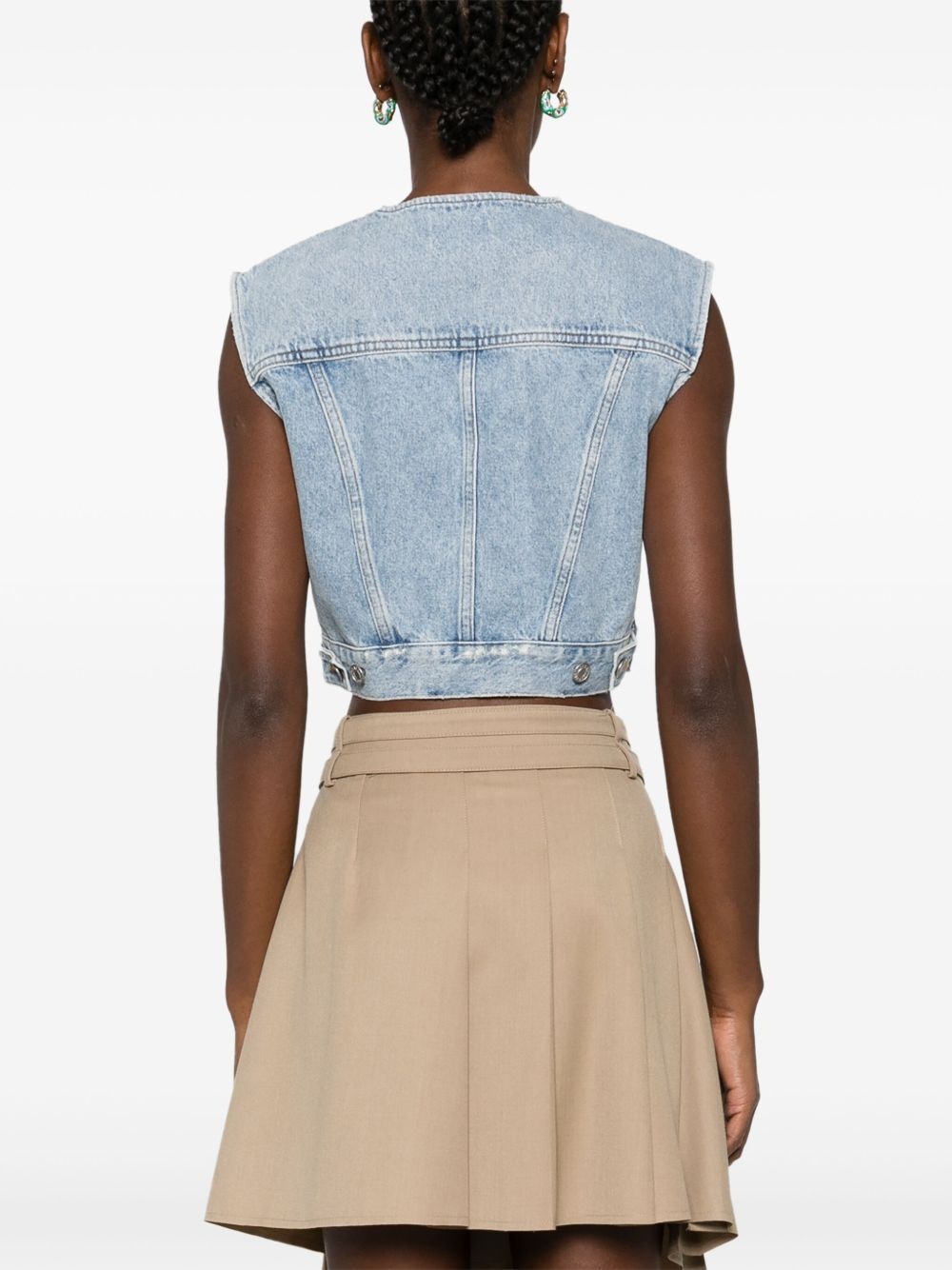 Leo cotton denim vest - 4