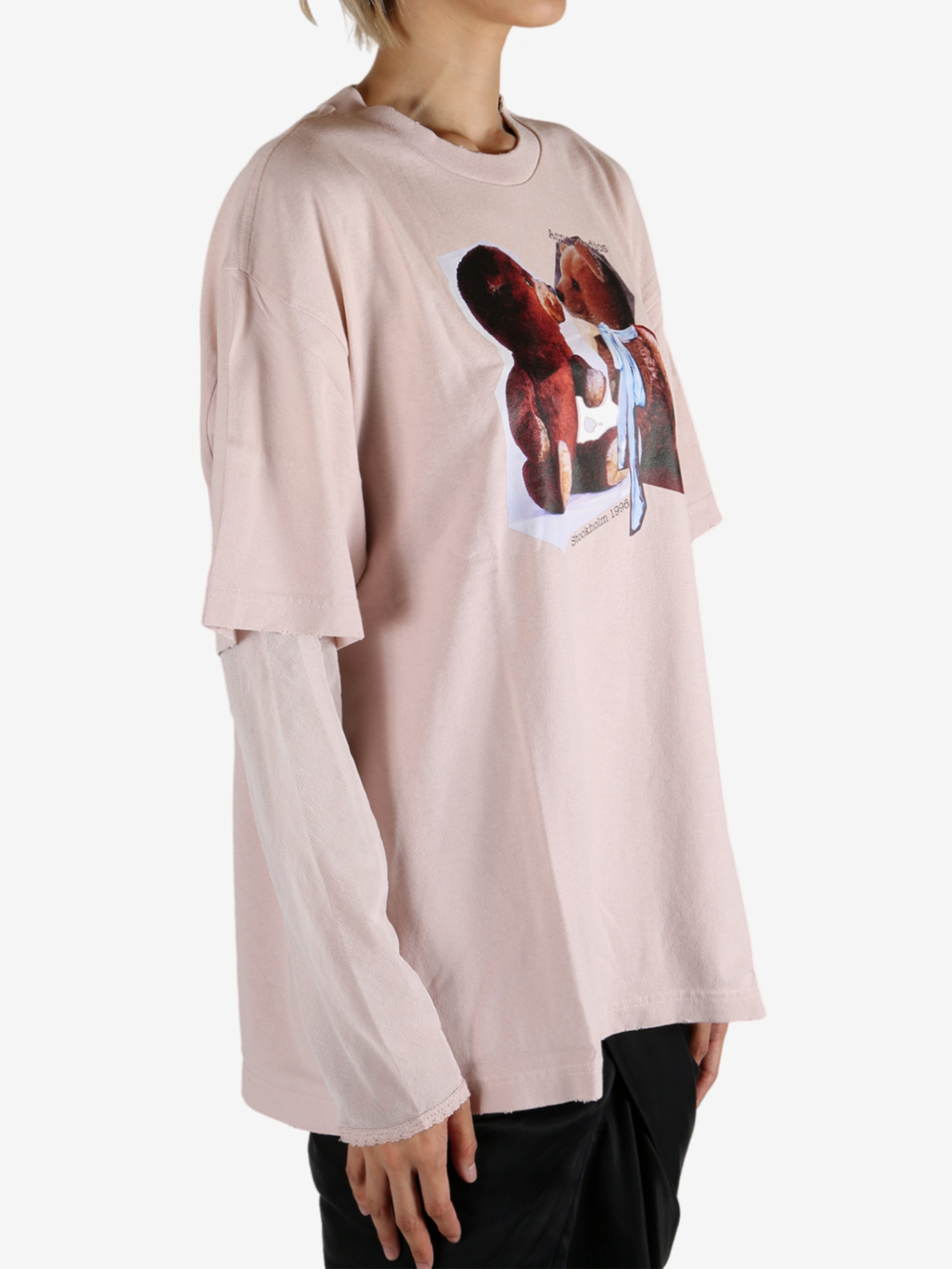 ACNE STUDIOS - Women Layered Print T-Shirt - 2