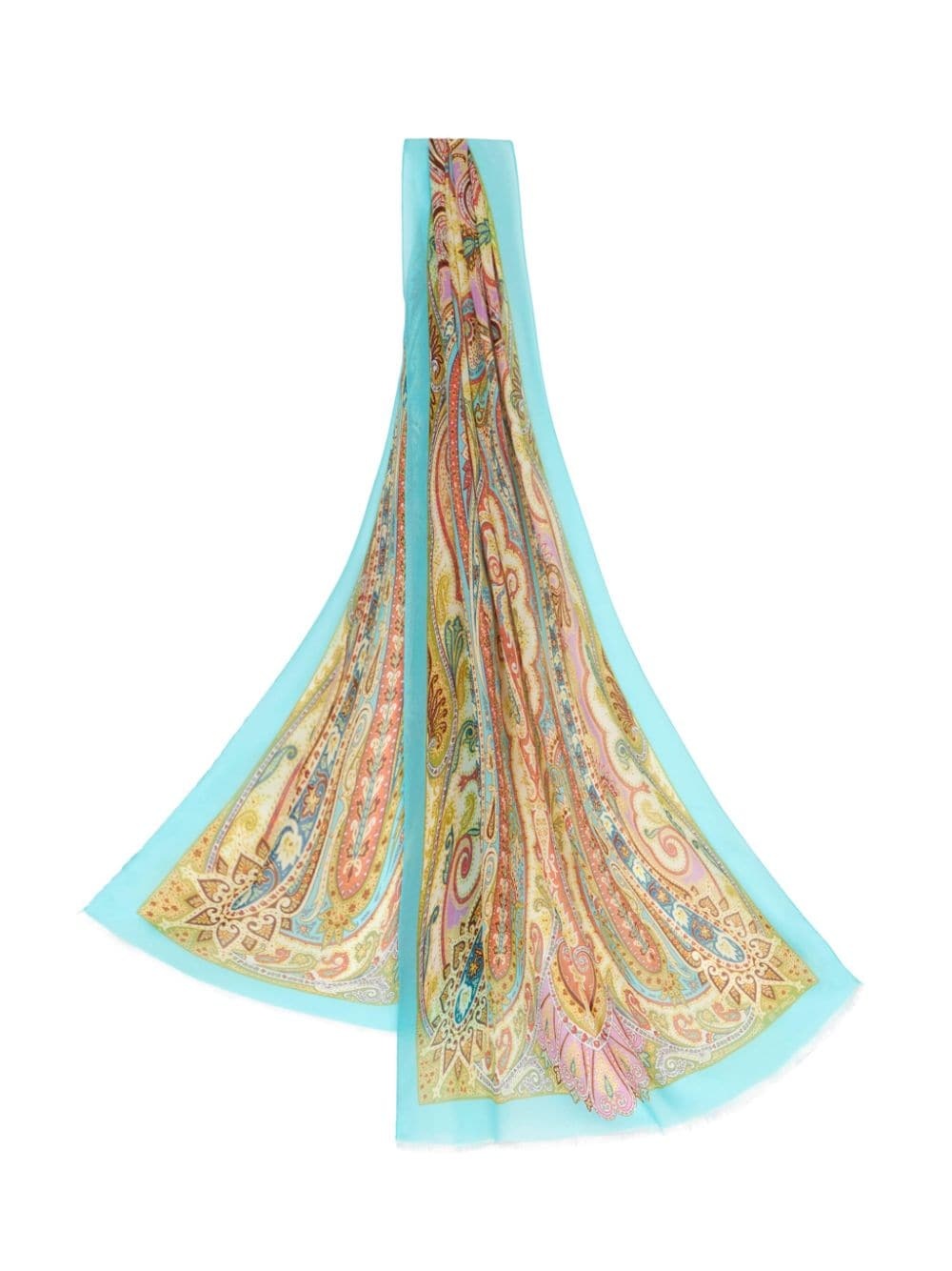 paisley-print silk scarf - 3