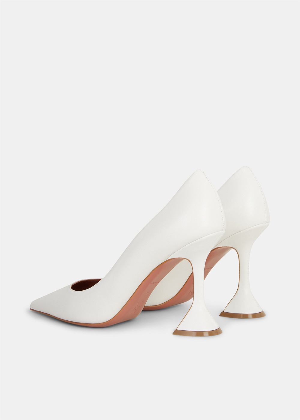 White Nappa Ami Pump - 3