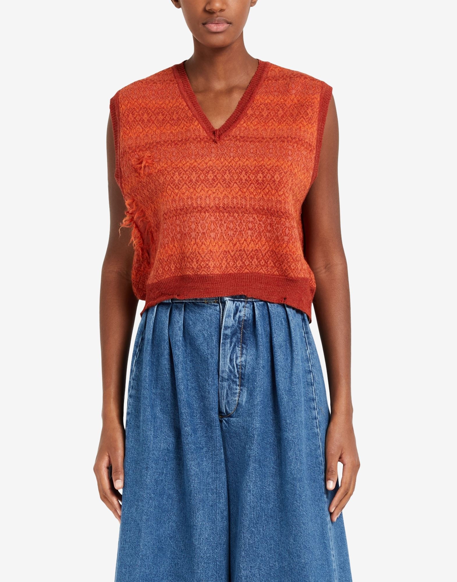 Fairisle sleeveless sweater - 5