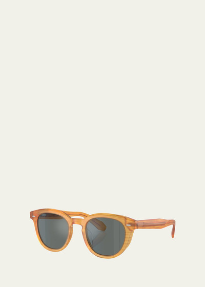 Oliver Peoples Men's N.05 Sun Acetate Square Sunglasses outlook