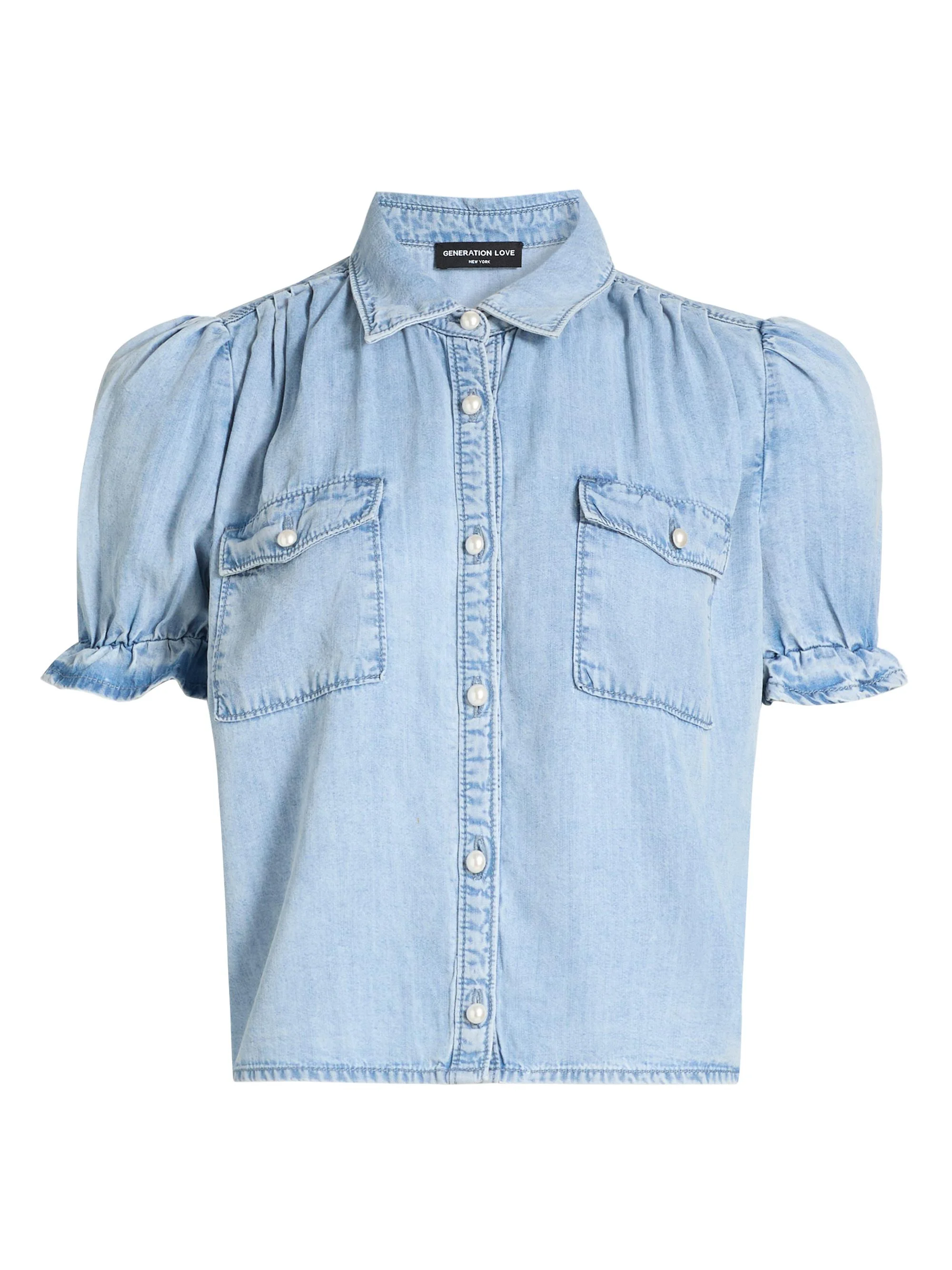 Women's Minella Denim Shirt - Light Blue - 1