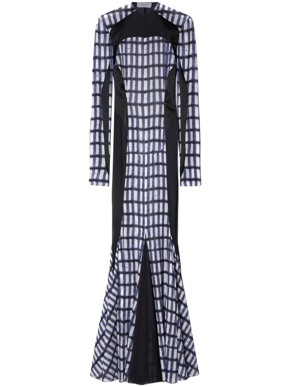 geometric-print maxi dress - 1