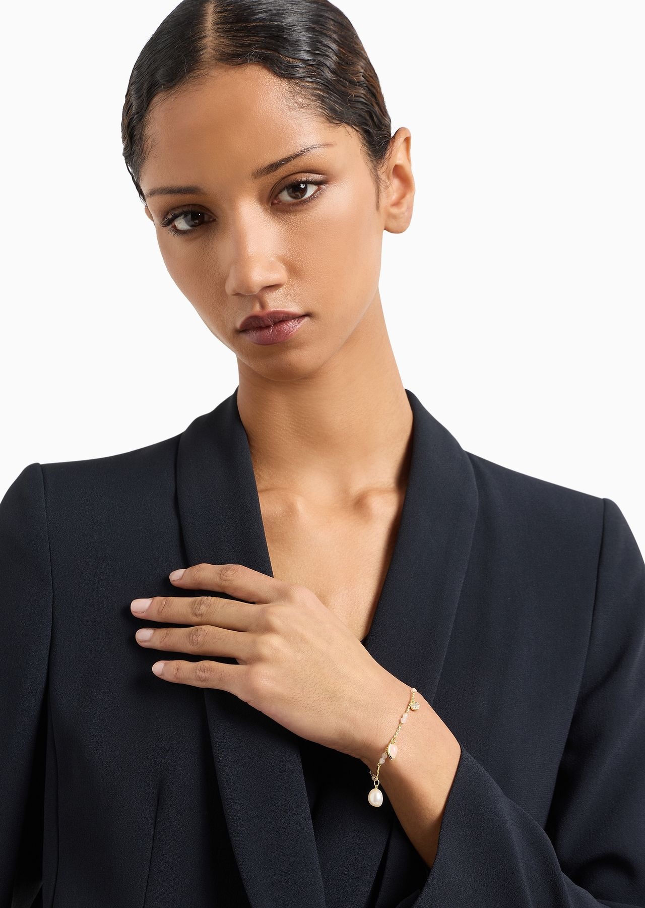 Gold-Tone Brass Station Bracelet - 3