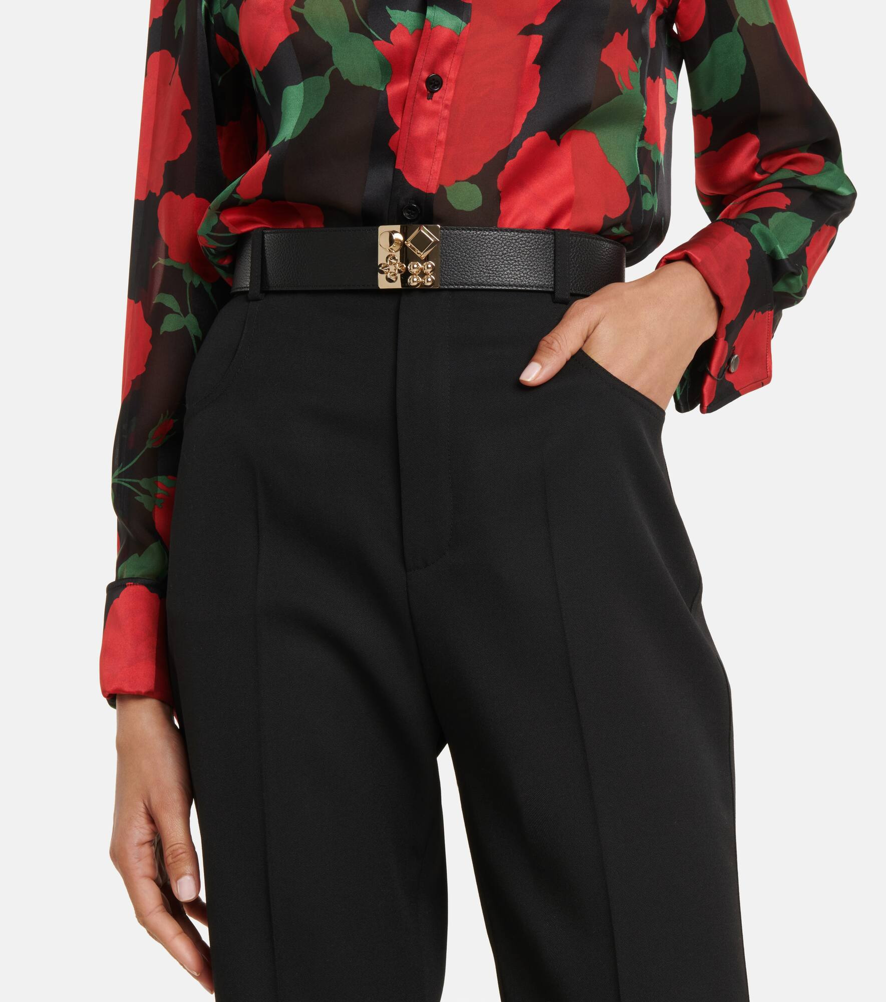 Carasky embellished leather belt - 2