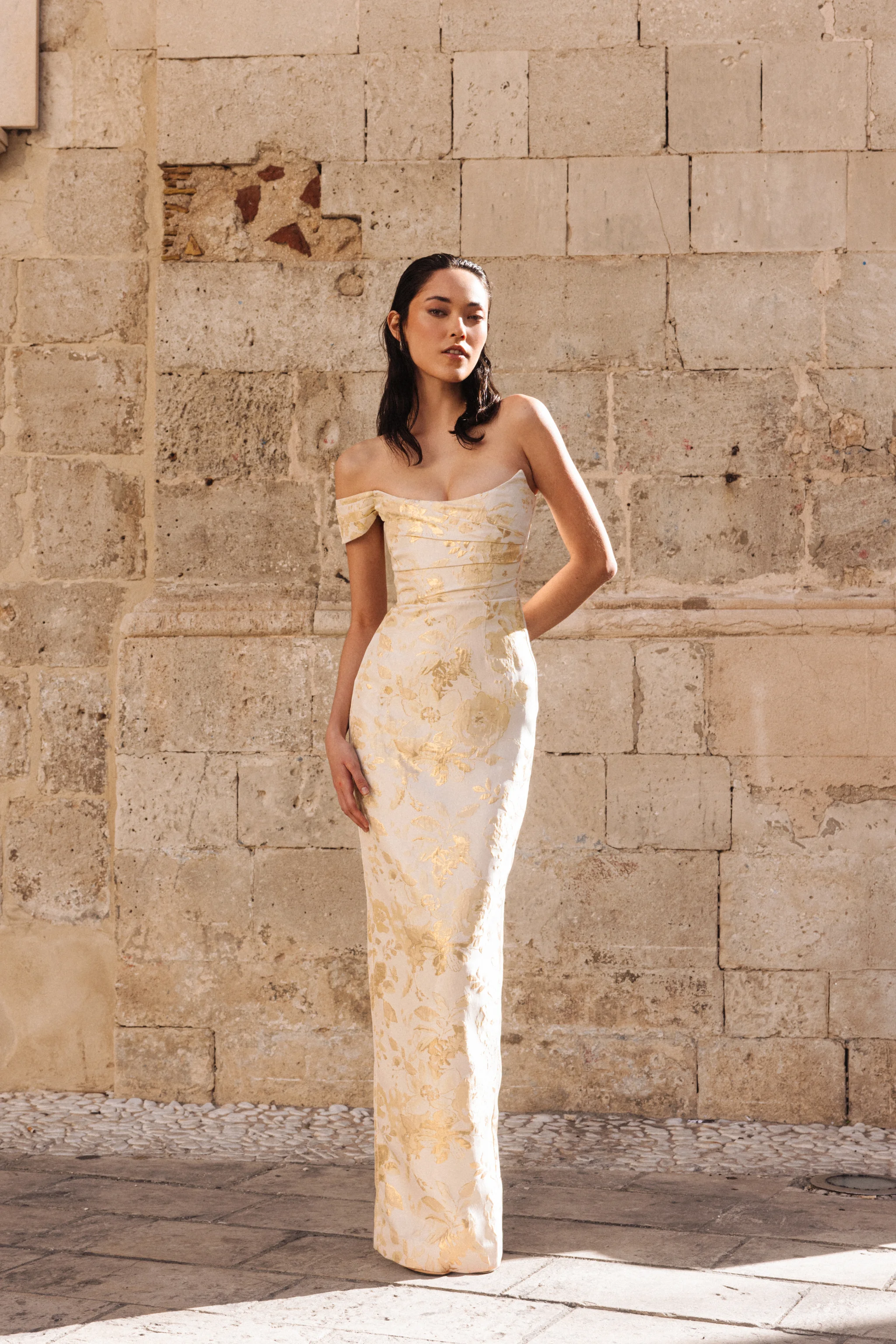 JACKSON JACQUARD GOWN - 1