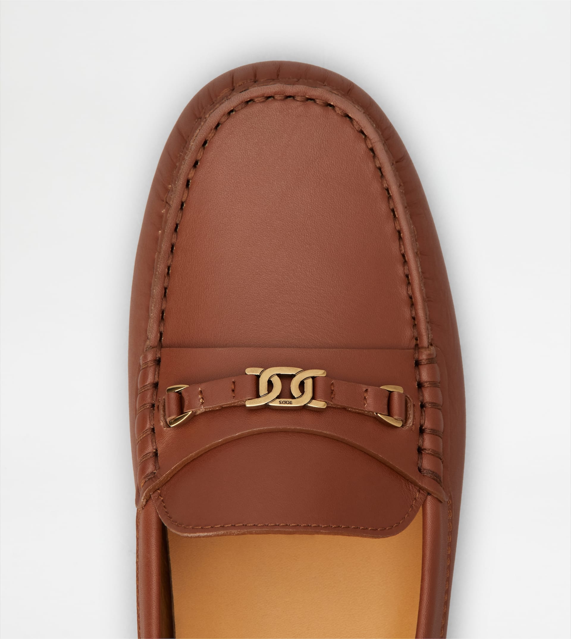 GOMMINO DRIVING SHOES IN LEATHER - BROWN - 5