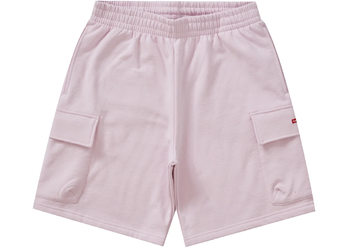Supreme Small Box Baggy Cargo Sweatshort Light Pink - 1
