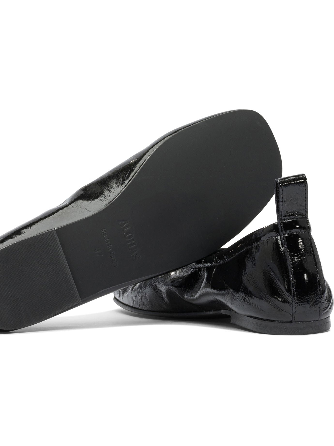 Alohas - Alohas Rosalind Onix Black Leather Ballet Flats - 5