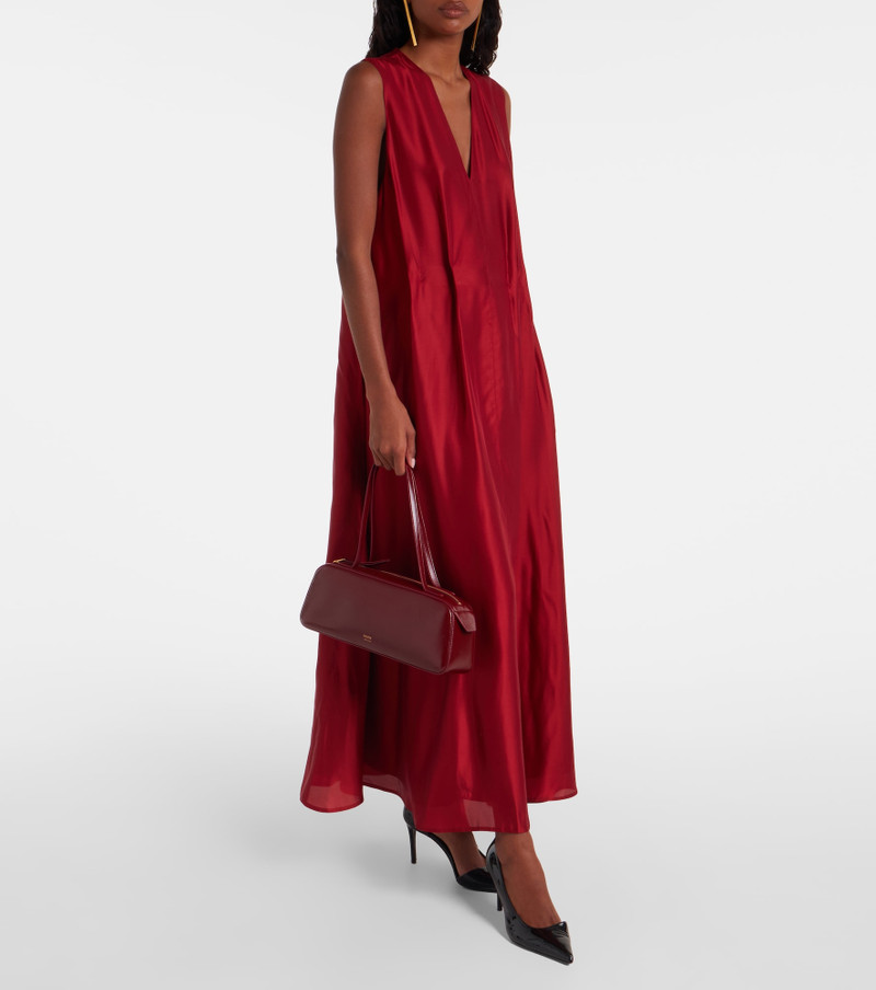 KHAITE Simona patent leather shoulder bag outlook
