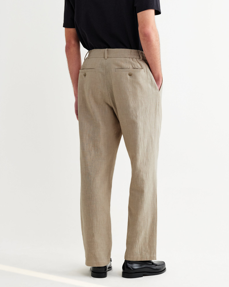 Bayham - Natural Linen-Cotton Relaxed Fit Trousers 5