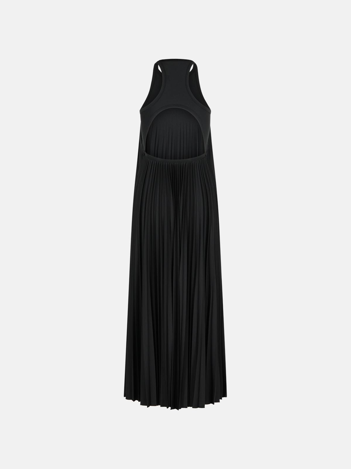 'VERDIER' BLACK POLYESTER BLEND DRESS - 3