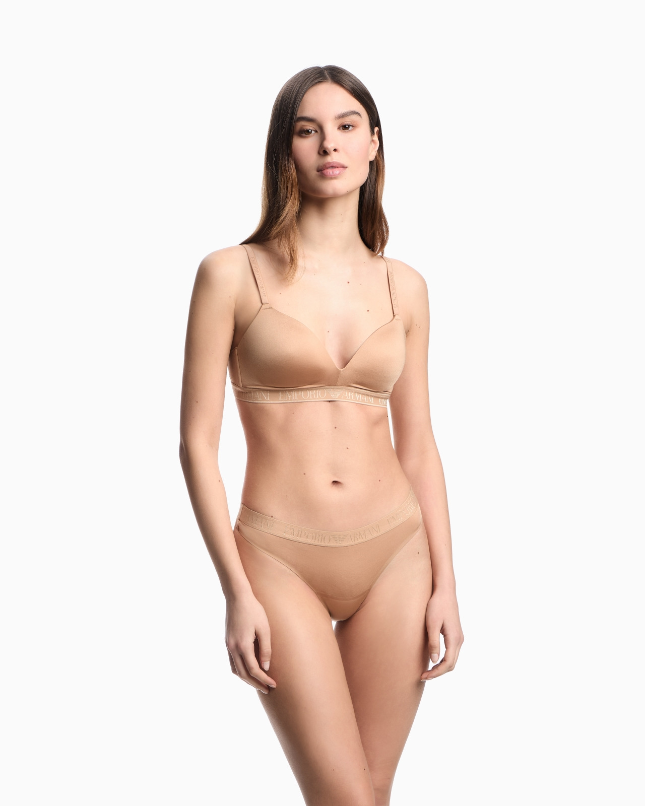 ASV ICONIC RECYCLED-MICROFIBRE PADDED TRIANGLE BRA WITH LOGO UNDERBAND - 2