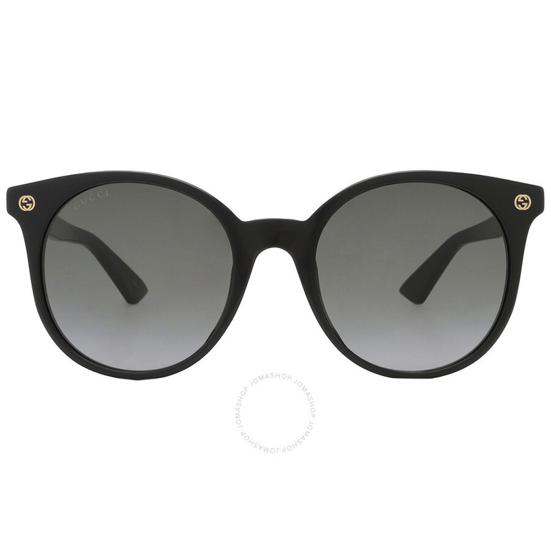 Gucci Grey Gradient Round Ladies Sunglasses GG0091S 001 52 1