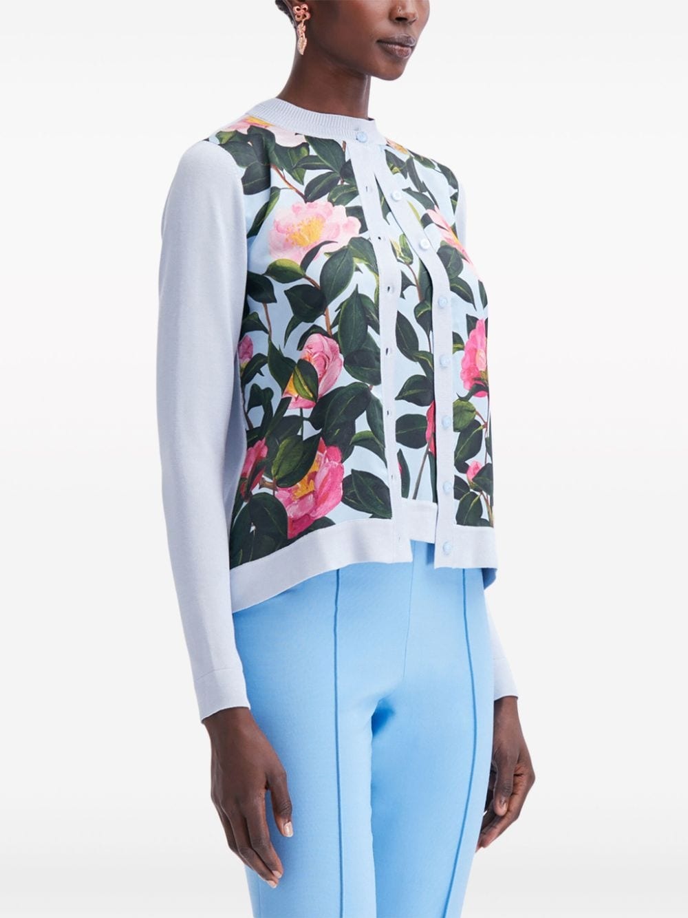 Camellia button-up cardigan - 4
